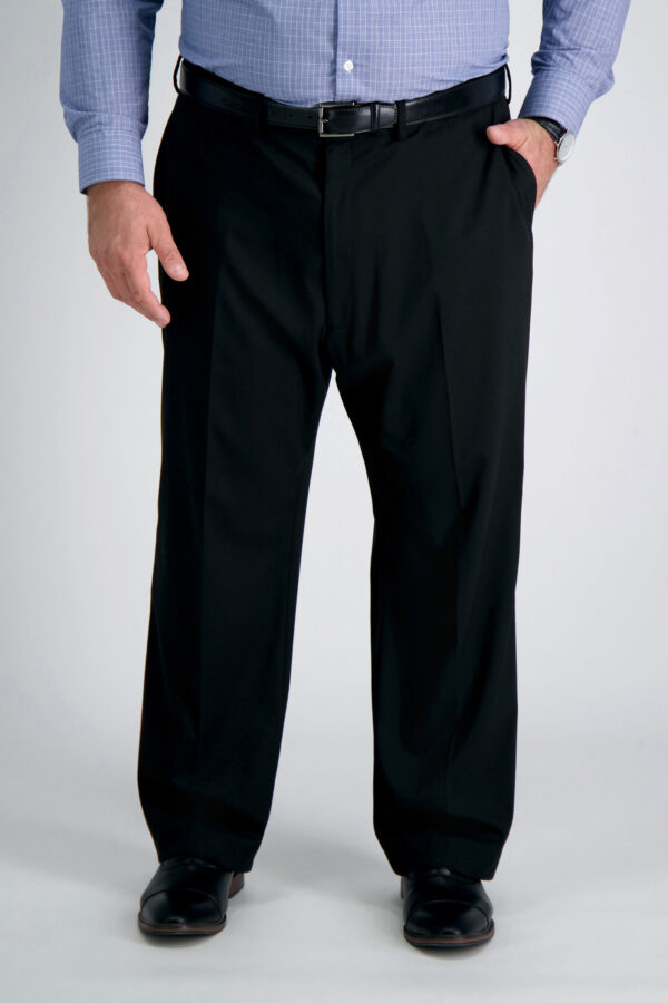 Big & Tall J.M. Haggar Premium Stretch Suit Pant - Flat Front Black One Size