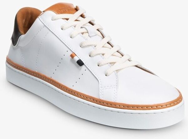 Allen Edmonds Alpha Lace-up Sneaker in White Leather