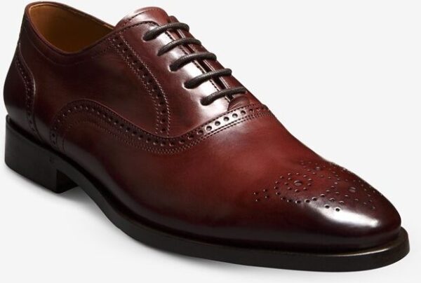 Allen Edmonds Siena Medallion Oxford Dress Shoe in Burgundy Leather