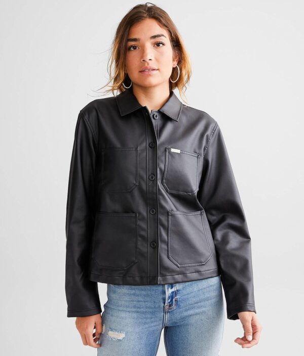 Brixton Survey Vegan Leather Jacket  - female - Size: Large