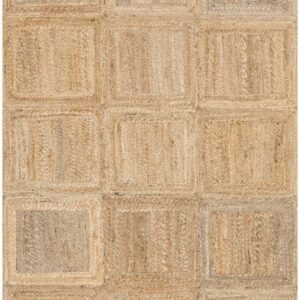 nuLOOM Natural 4 ft. x 6 ft. Verena Casual Farmhouse Jute Area Rug