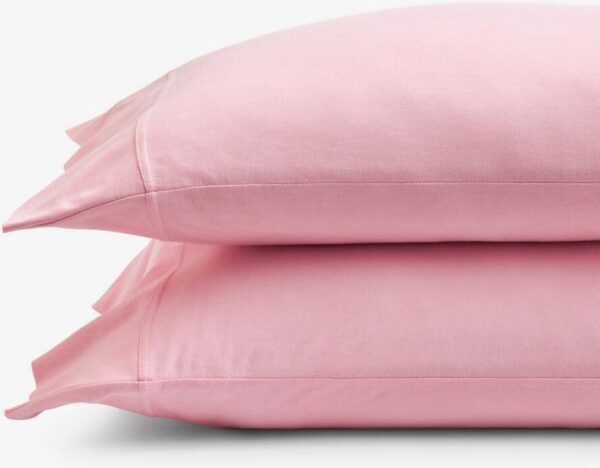 The Company Store Company Cotton Pink Cotton Jersey Knit King Pillowcase (Set of 2)