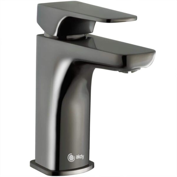 AKDY Single Hole Single-Handle Bathroom Faucet in Brushed Graphite Black