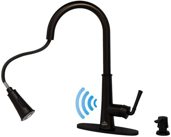 CASAINC Single-Handle Pull Down Sprayer Kitchen Faucet with Touchless Sensor