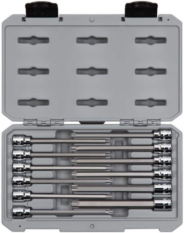 TEKTON 3/8 in. Drive Long Torx Bit Socket Set (12-Piece)