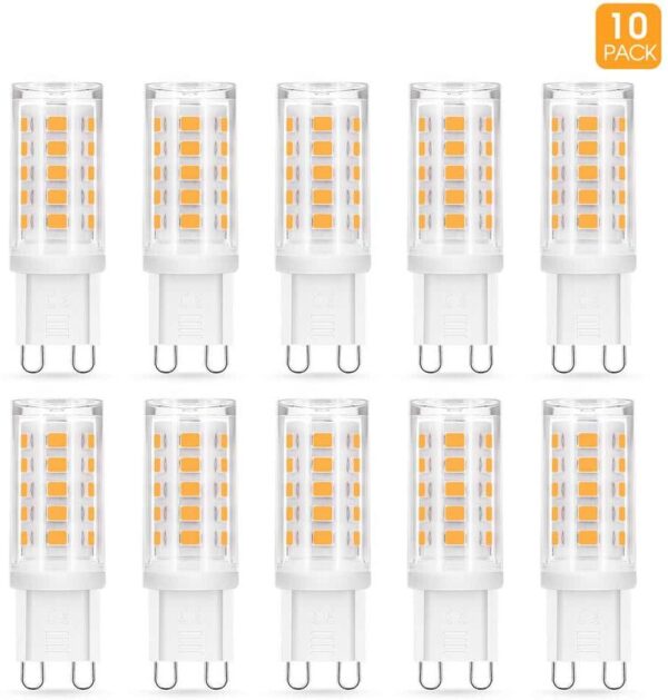 YANSUN 40-Watt Equivalent G9 Base Non-Dimmable LED Light Bulb in Warm White 3000K (10-Pack)