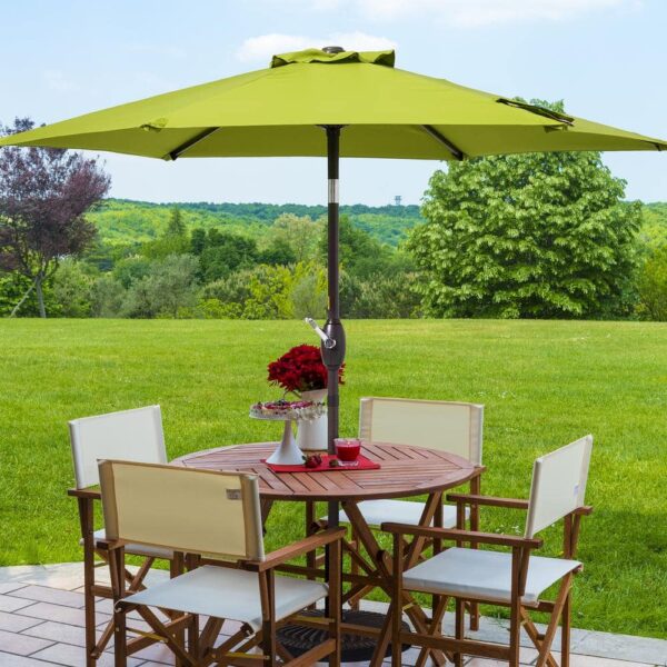 Sonkuki 7.5 ft. Patio Market Crank and Tilt Umbrellas