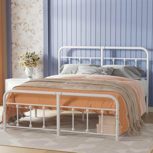 VECELO Victorian Bed Frame With Heavy Duty