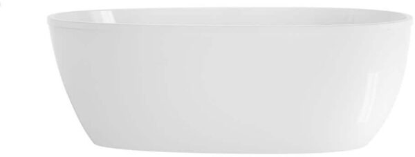 JACUZZI STRETTO 67 in. x 32 in. Acrylic Freestanding Flatbottom Soaking Bathtub Universal End Drain in White