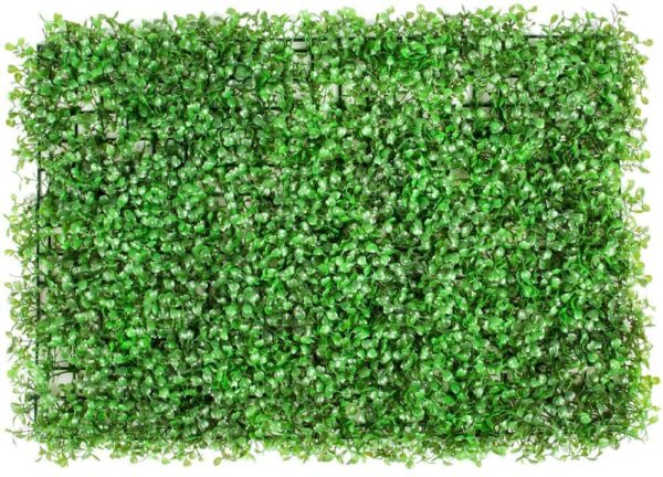 VEVOR 24 in. x 16 in. x 1.6 in. Artificial Boxwood Panels Wall Panels Grass Backdrop Wall Hedge Screen Vinyl Garden Fence