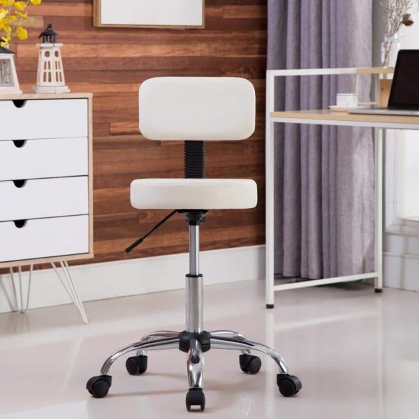 HOMESTOCK Faux Leather Adjustable Height Drafting Stool