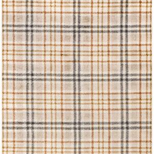 nuLOOM Noelani Casual Plaid Orange and Gray 5 ft. 3 in. x 7 ft. 7 in. Area Rug