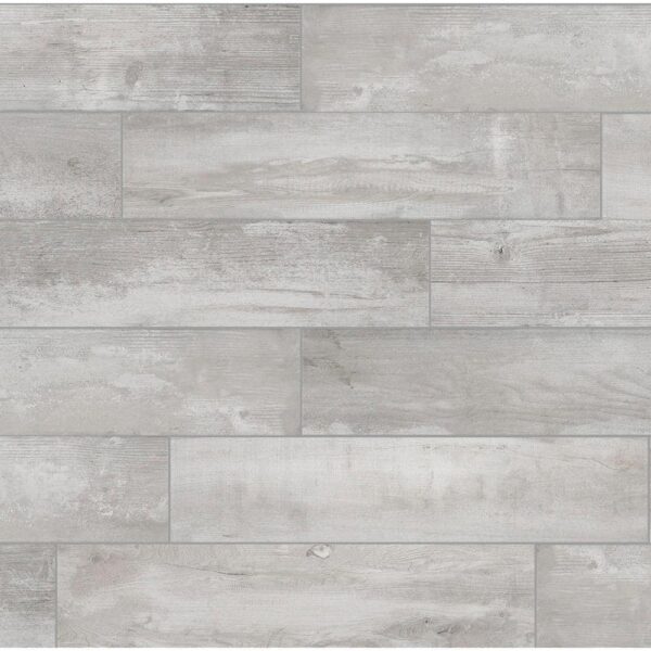 Florida Tile Home Collection Alaskan Powder Light Gray 8 in. x 36 in. Matte Porcelain Floor and Wall Tile (13.6 sq. ft./Case)