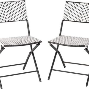 Carnegy Avenue Black Steel Outdoor Dining Chair in Black